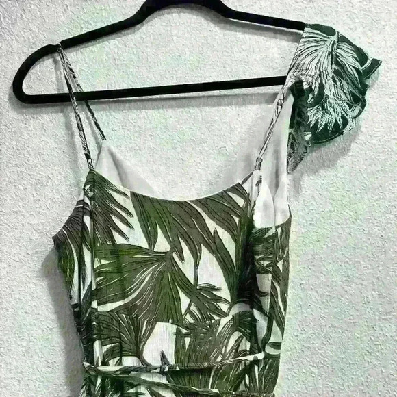 1. State tropical print ruffle maxi wrap dress, Size Large - Picture 5 of 9